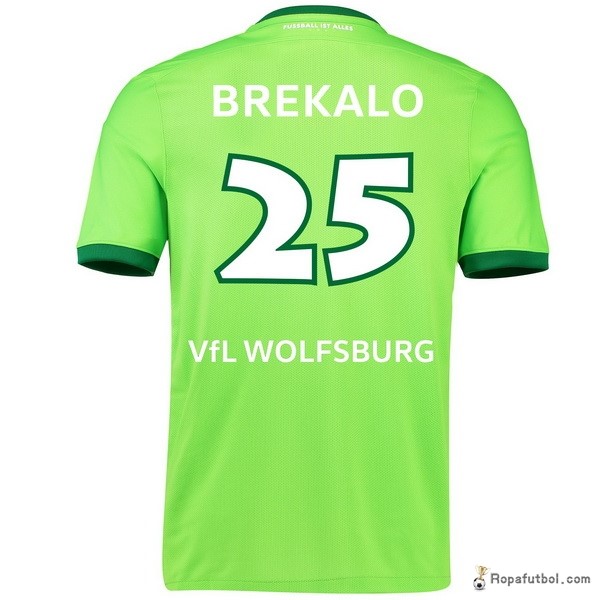 Camiseta VfL Wolfsburgo Replica Primera Ropa Brekalo 2016/17 Verde